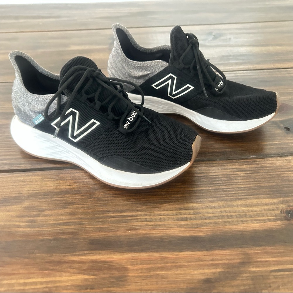 New Balance Black and White Athletic Shoes
